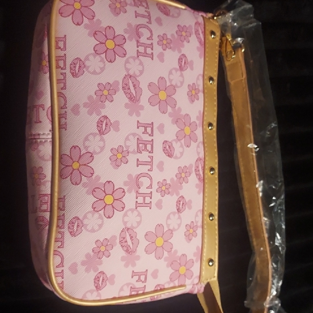 Pink Floral Shoulder Bag